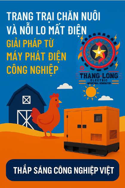 Máy phát điện công nghiệp cho trang trại