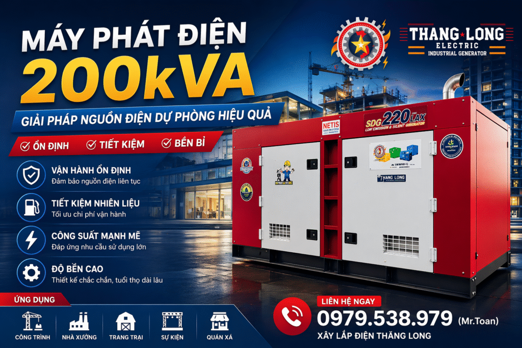 Máy phát điện AIRMAN 200kVA