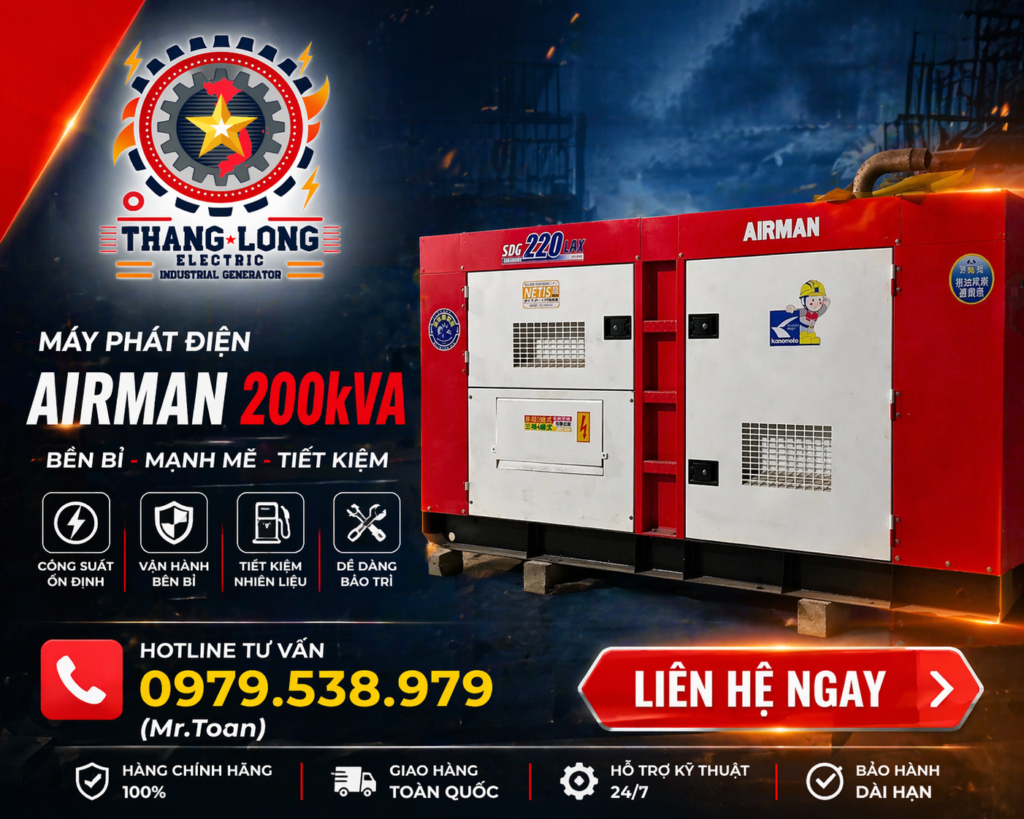 Máy phát điện AIRMAN 200kVA
