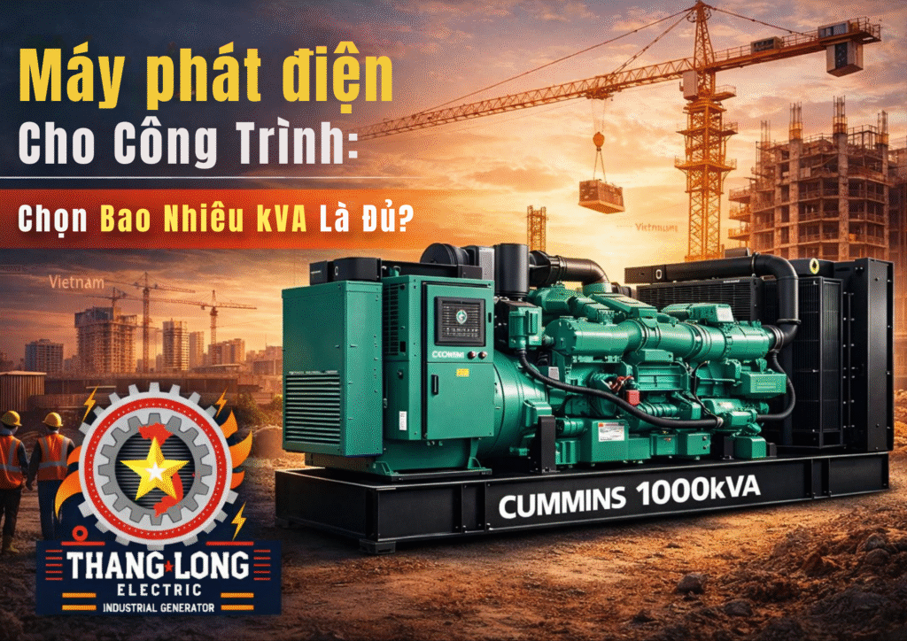 Máy phát điện cho công trình