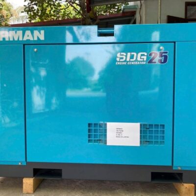 Máy phát điện AIRMAN 25kVA Nhật Bản chính hãng, động cơ diesel tiết kiệm nhiên liệu, vận hành ổn định, cung cấp bởi Công ty Xây lắp điện Thăng Long.