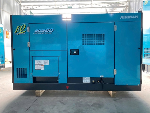 Máy phát điện AIRMAN 60kVA Nhật Bản chính hãng, vận hành ổn định, tiết kiệm nhiên liệu, cung cấp bởi Công ty Xây lắp điện Thăng Long.