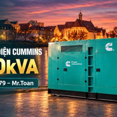 Máy phát điện Cummins 1000kVA có vỏ chống ồn